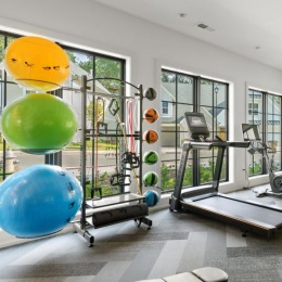 Open and well-lit fitness center