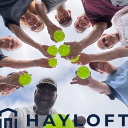 people playing pickleball